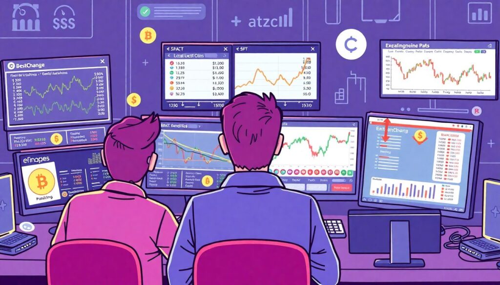 Сервисы для сравнения курсов в обменниках вашего города - иллюстрация