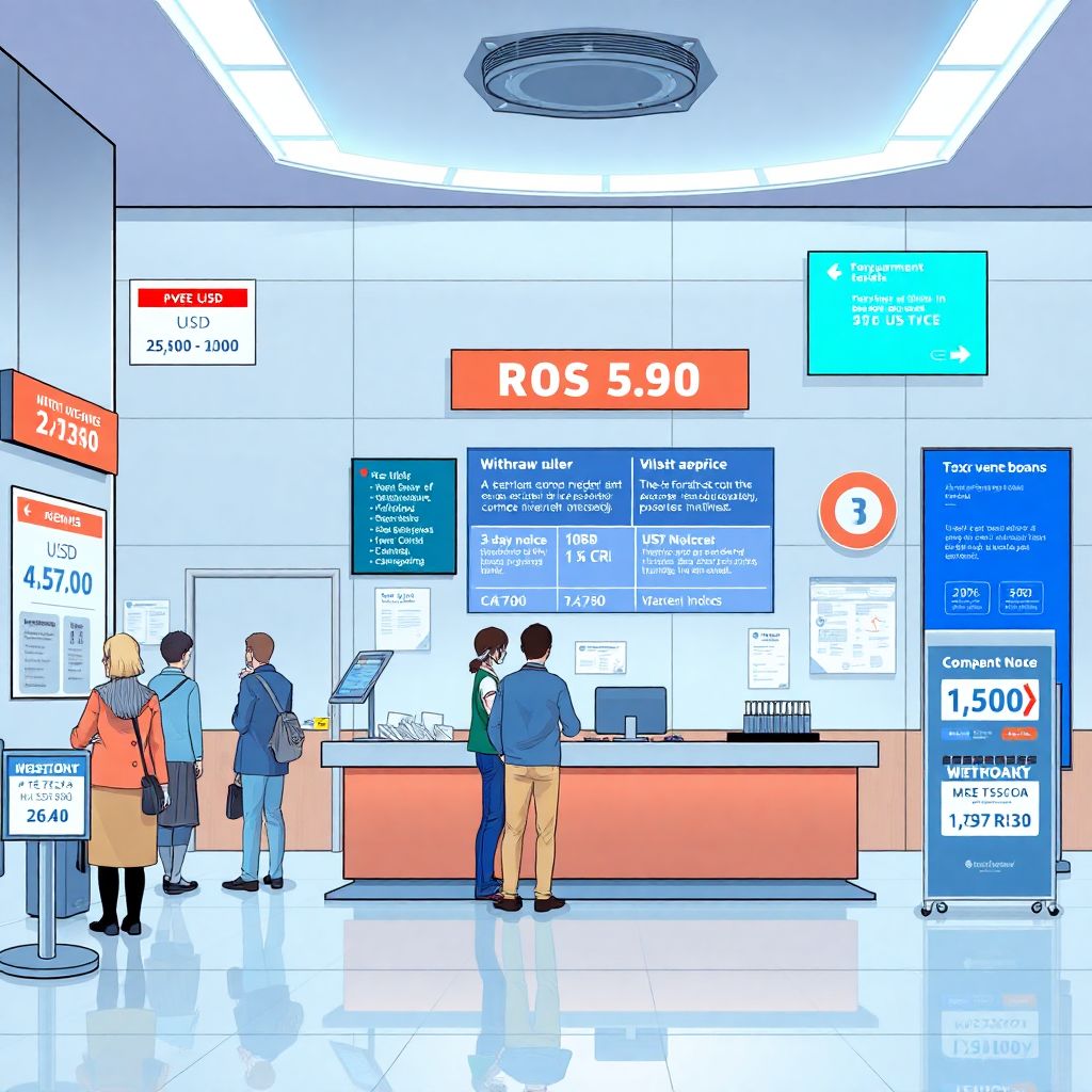 Как снять валюту с банковского счета: лимиты и правила в 2025