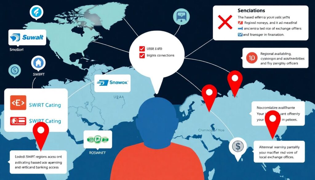 Влияние санкций на покупку и продажу валюты в текущих экономических условиях Влияние санкций на возможность покупки и продажи валюты - иллюстрация