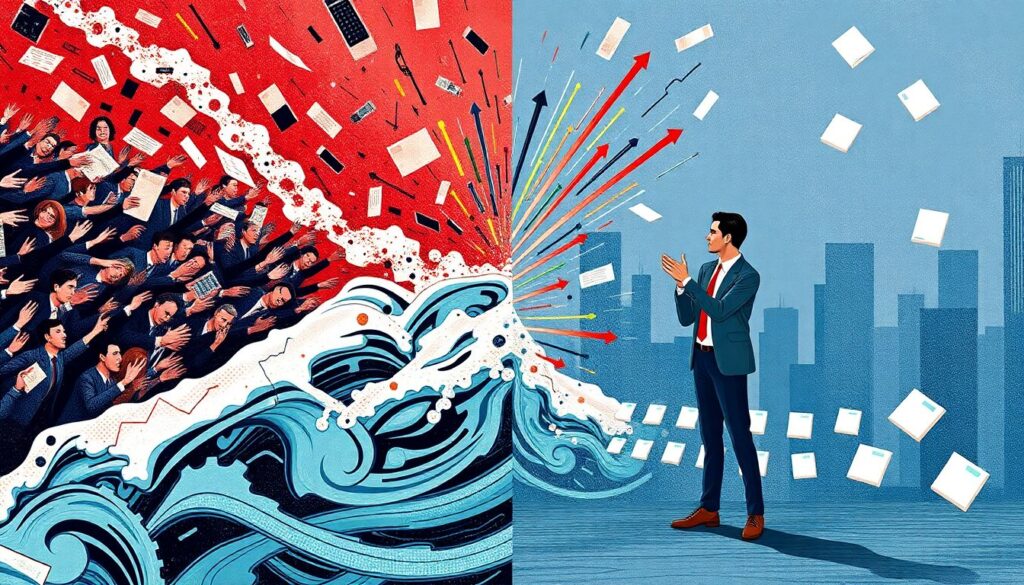 Психология толпы: почему не стоит паниковать и спешить в обменник Психология толпы: почему не стоит бежать в обменник вместе со всеми - иллюстрация