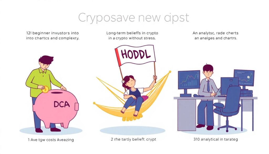 Стратегии инвестирования в криптовалюты: HODL, трейдинг, усреднение - иллюстрация