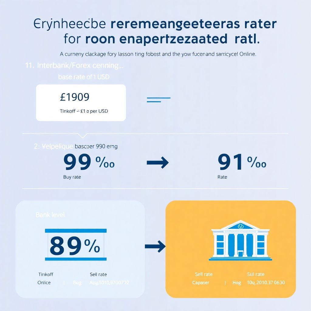 Как формируется курс в онлайн сервисах (tinkoff, Сбербанк Онлайн)
