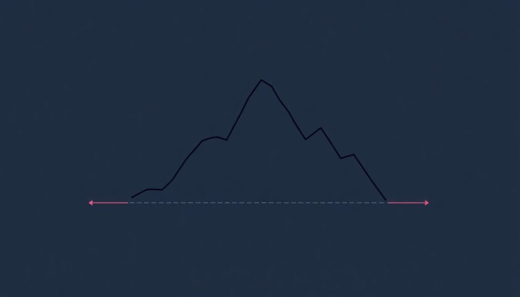 Фигуры технического анализа: голова и плечи, двойное дно - иллюстрация