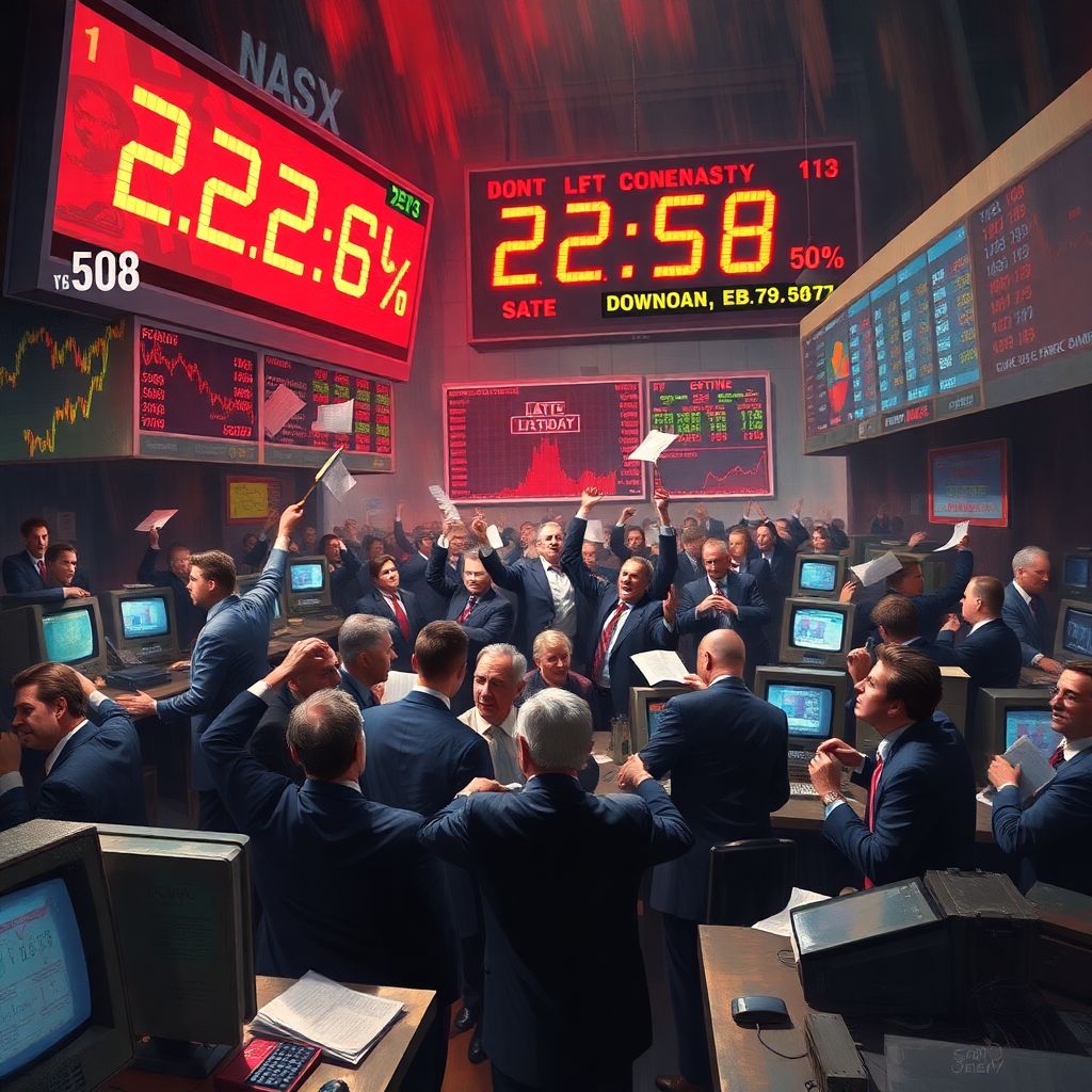 Черный понедельник (1987): самый большой обвал фондового рынка за один день