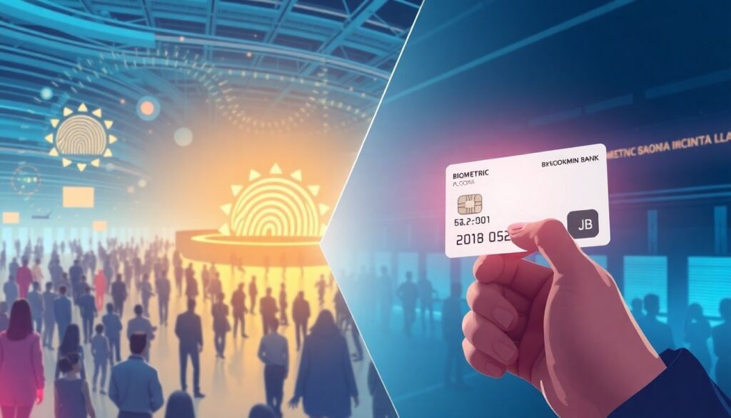 Биометрия в финансах: оплата лицом и отпечатком пальца - иллюстрация