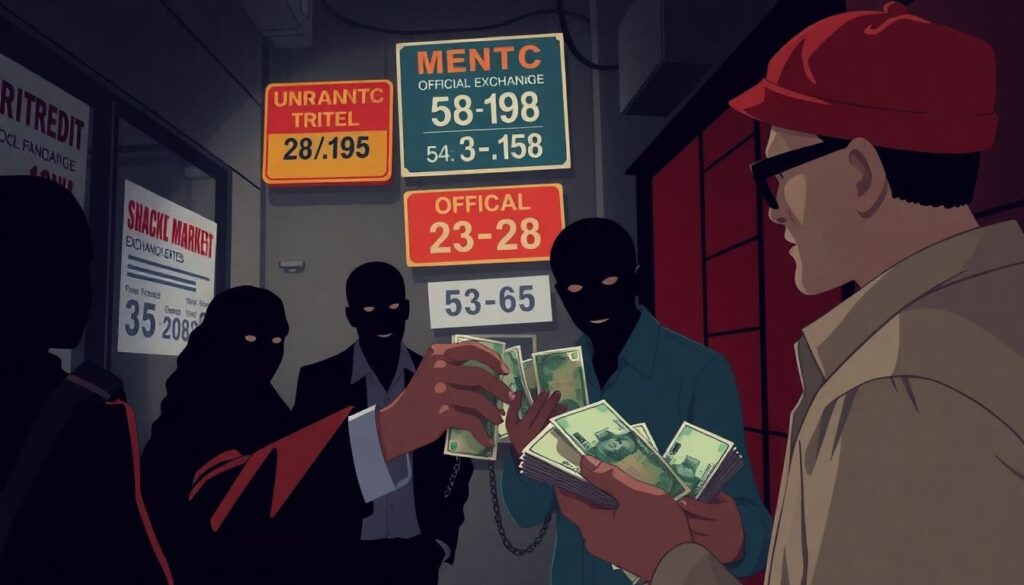 Обмен валюты на черном рынке: риски и последствия - иллюстрация