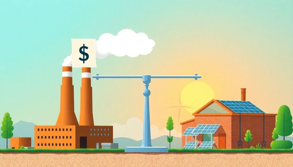 Карбоновый налог: влияние на бизнес и рост цен для потребителей и компаний Карбоновый налог и его влияние на бизнес и цены - иллюстрация