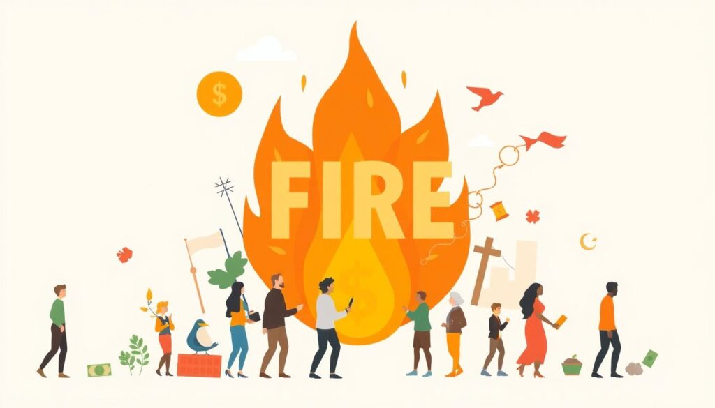 FIRE-движение (финансовая независимость, ранний выход на пенсию) - иллюстрация