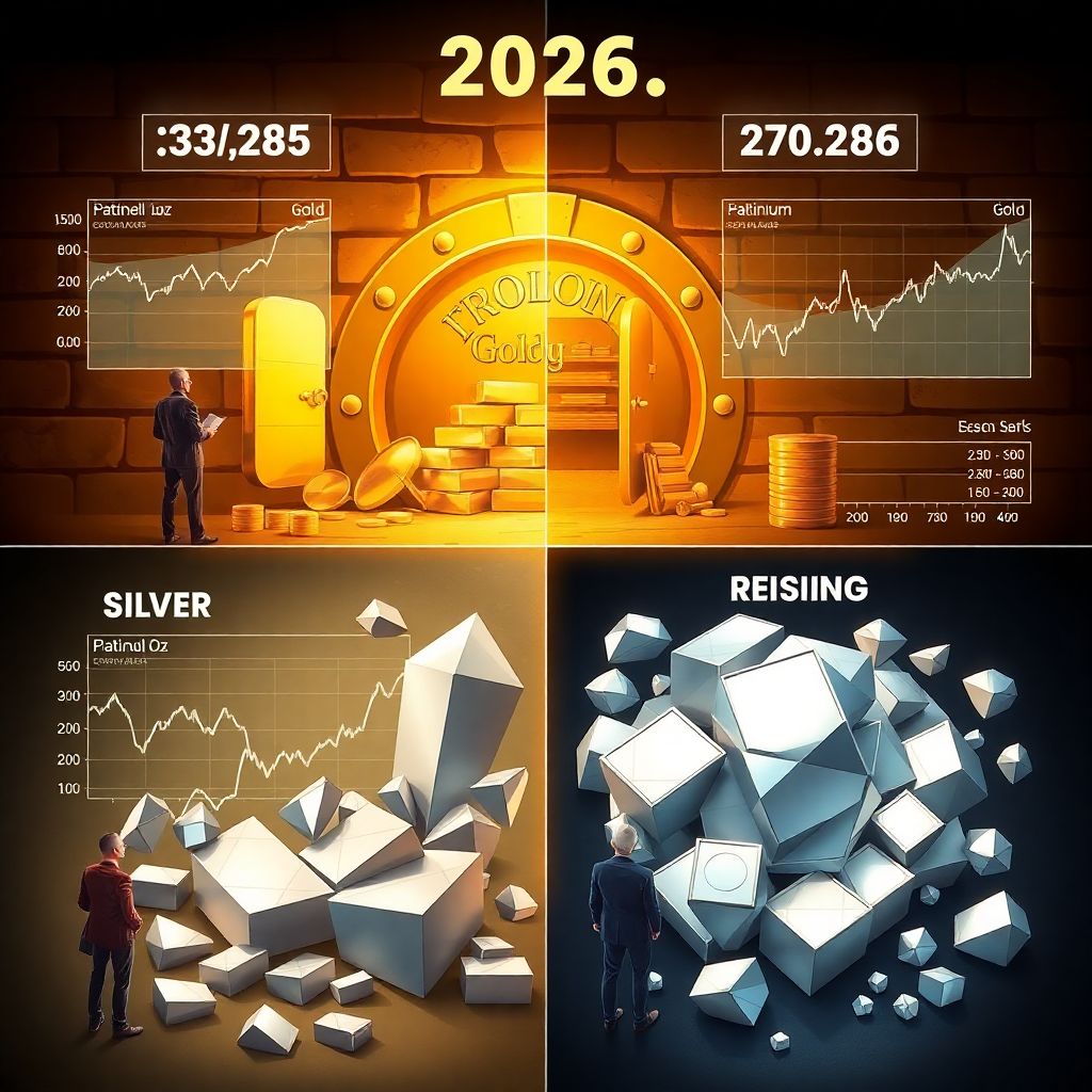 Драгоценные металлы: золото, серебро, платина, палладий