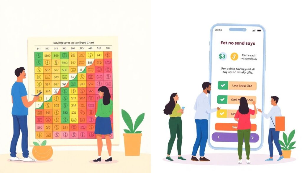 Финансовые челленджи: 52 недели богатства, день без трат - иллюстрация
