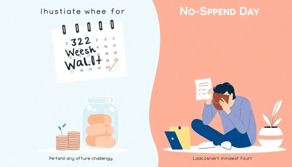 Финансовые челленджи: 52 недели богатства, день без трат - иллюстрация
