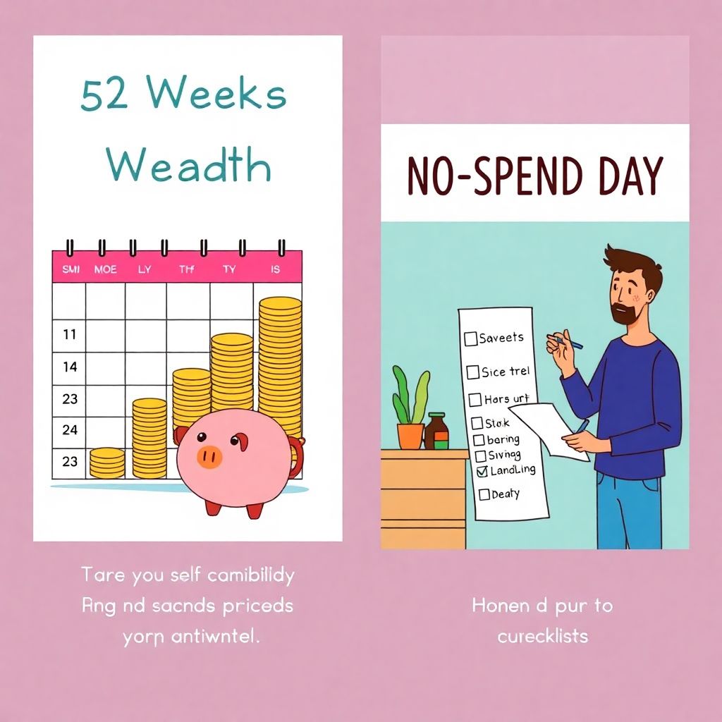 Финансовые челленджи: 52 недели богатства, день без трат