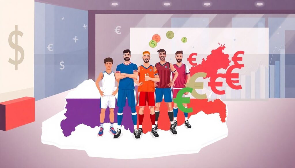 Валюта и международный спорт: зарплаты легионеров, призовые, трансферы - иллюстрация