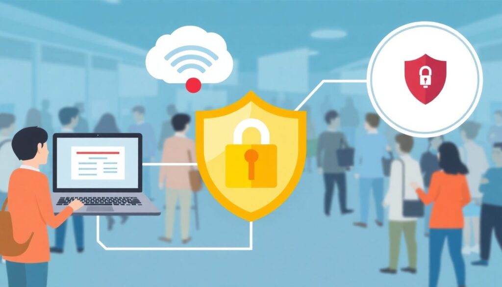 Безопасное использование общедоступного Wi-Fi - иллюстрация