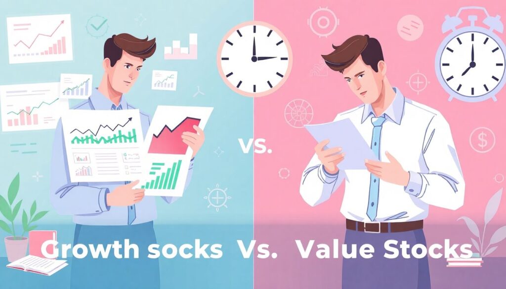 Акции роста и стоимости: что выбрать для инвестиций в 2024 году Акции роста vs акции стоимости: что выбрать - иллюстрация