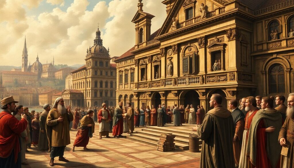 Первые банки и финансовые инструменты в средневековой Европе - иллюстрация