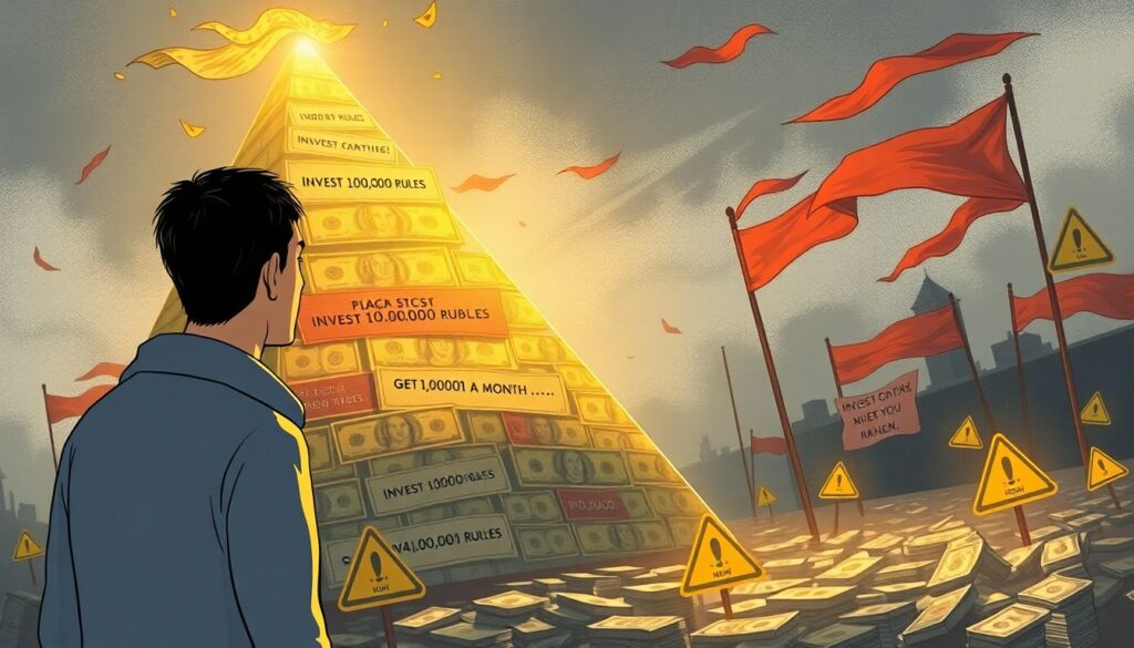 Что делать, если вас втянули в финансовую пирамиду - иллюстрация